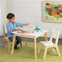 Kidkraft Rectangle Table And Chair Set In Natural 26681