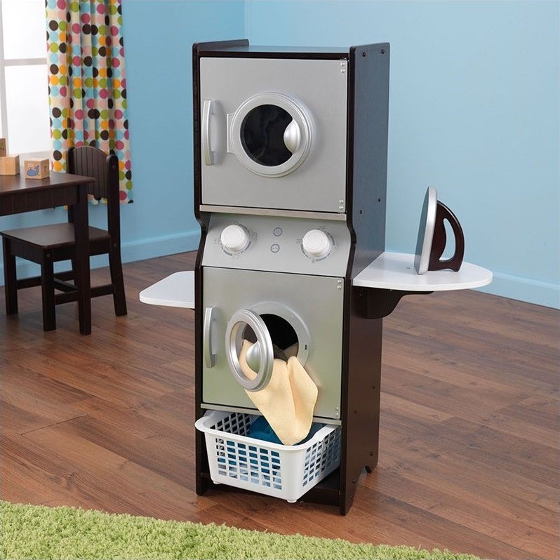 KidKraft Laundry Play Set in Espresso