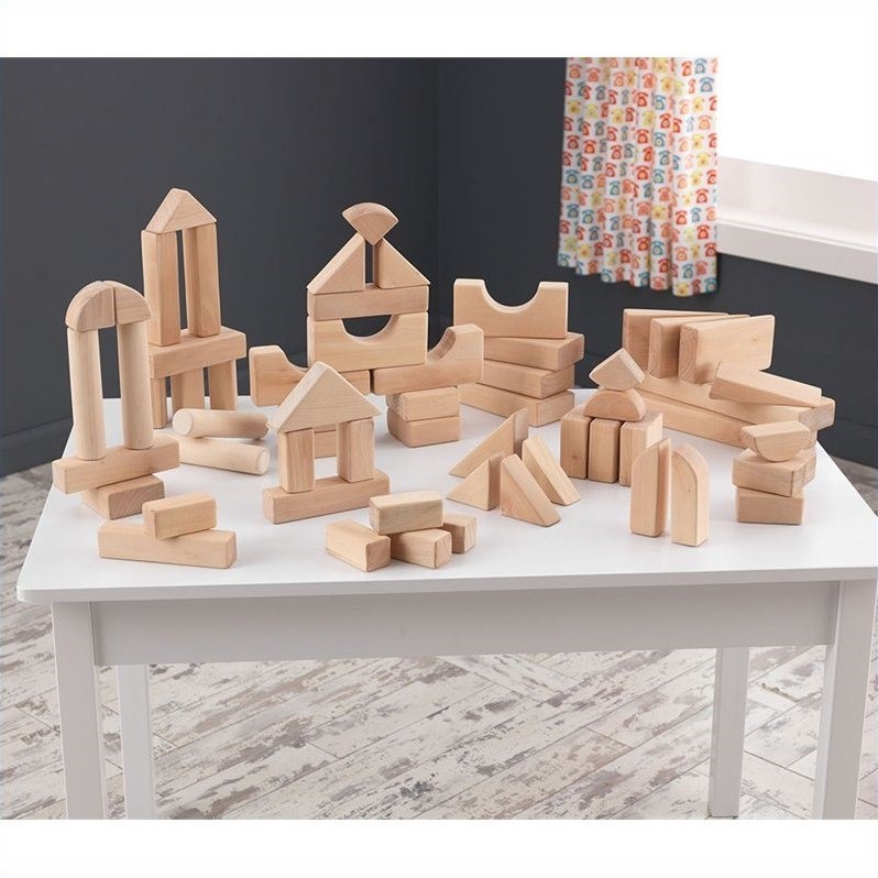 KidKraft 60 Piece Wooden Block Set - 63299