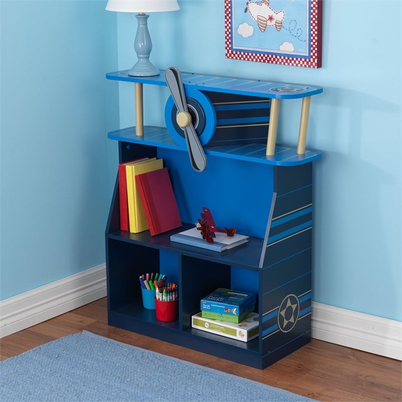 KidKraft Airplane Bookcase in Blue