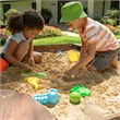 KidKraft Backyard Sandbox in Espresso