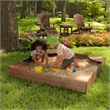 KidKraft Backyard Sandbox in Espresso