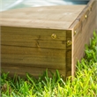 KidKraft Backyard Sandbox in Espresso