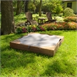 KidKraft Backyard Sandbox in Espresso