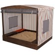 KidKraft Cabana Sandbox in Espresso and Beige