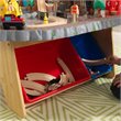 KidKraft 112 Piece Waterfall Junction Train Table Set in Gray and Natural