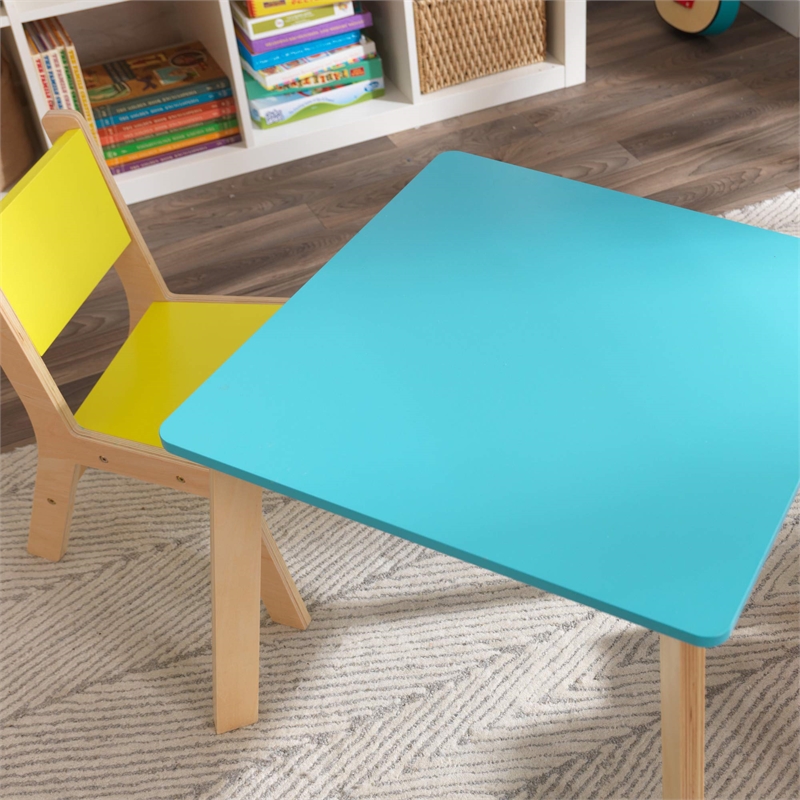 KidKraft Modern Table and 2 Chair Set in Multi-Color