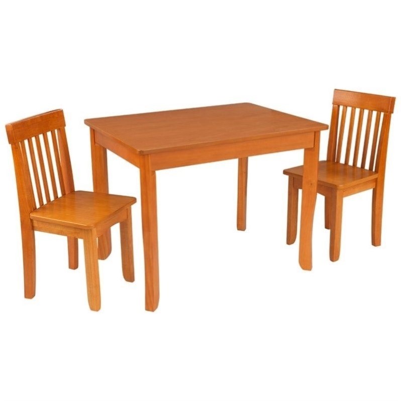 Kidkraft Avalon Table Ii And 2 Chairs Set In Honey 26638