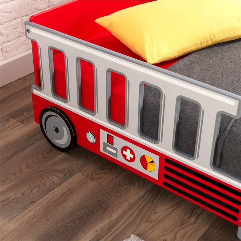KidKraft Fire Truck Toddler Bed