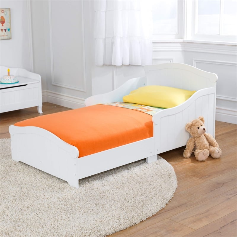 KidKraft Nantucket Wood Toddler Bed in White