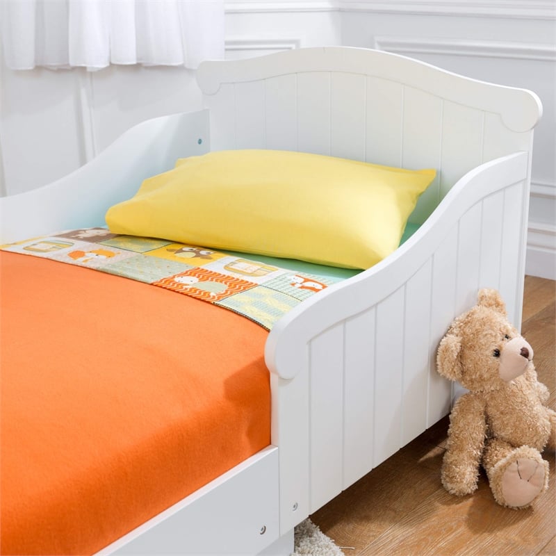KidKraft Nantucket Wood Toddler Bed in White