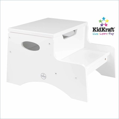 Kidkraft Step 'n Store Step Stool Kids Step Stool in White   15601