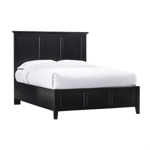 modus paragon panel bed in black