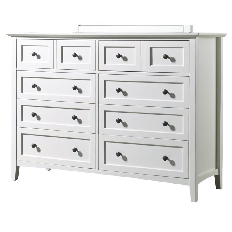 Modus Paragon 8 Drawer Dresser In White 4na482
