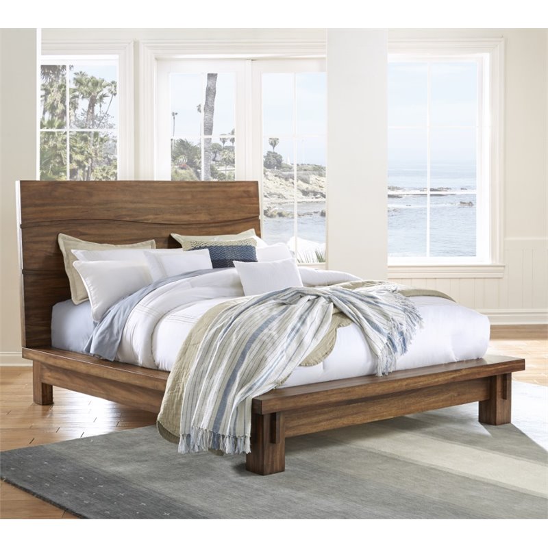 Modus Ocean Full Solid Wood Platform, Solid Wood Platform Bed Frame Full