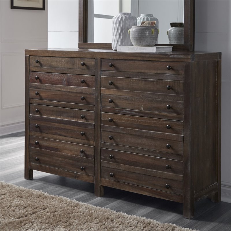 Modus Townsend 8 Drawer Solid Wood Dresser In Java For Sale Online