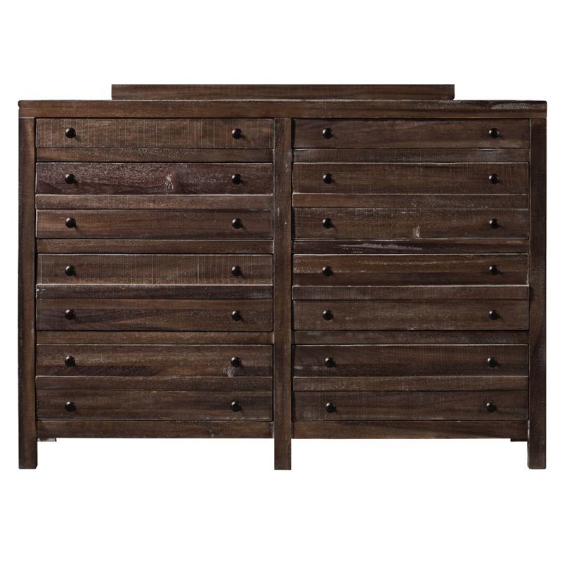 Modus Townsend 8 Drawer Solid Wood Dresser In Java 8t0682 Modus Townsend 8 Drawer Solid Wood Dresser In Java