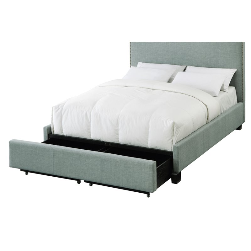 Modus Geneva Upholstered Queen Platform Storage Bed in ...