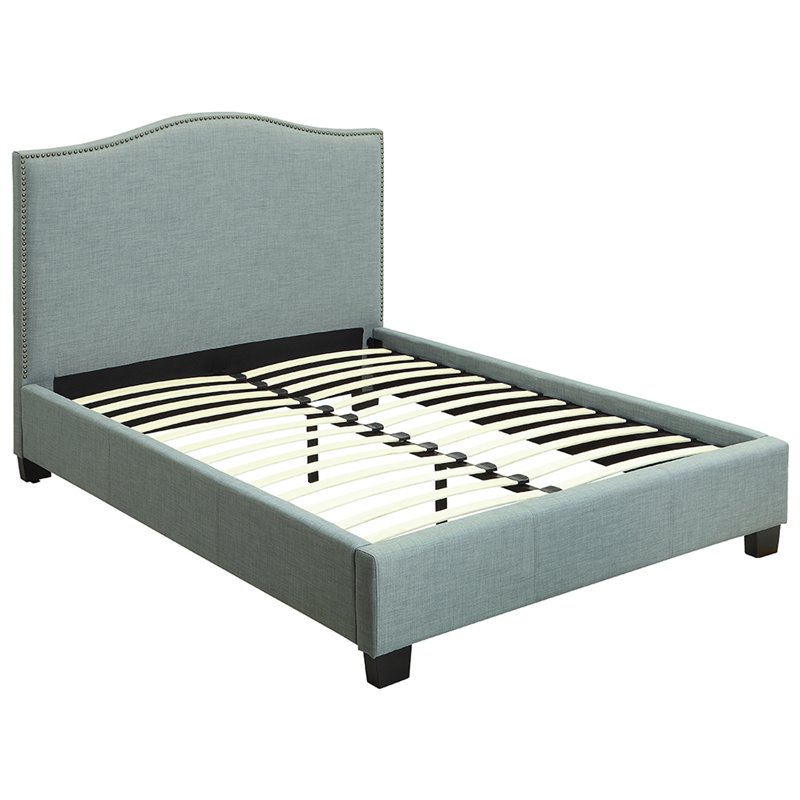 Modus Geneva Upholstered California King Platform Bed In Bluebird Modus Geneva Upholstered California King Platform Bed In Bluebird 3zr2l610