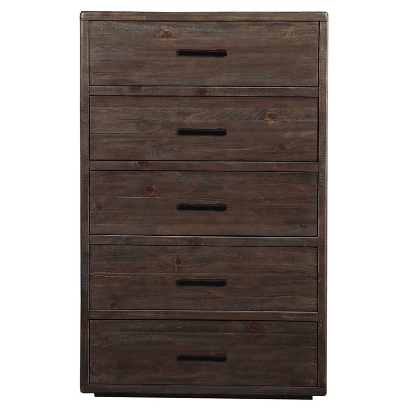 Modus Mckinney 5 Drawer Chest In Espresso Pine Akk184