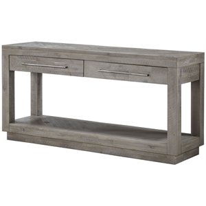 modus alexandra solid wood console in rustic latte