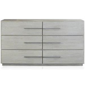 modus destination 6 drawer dresser in cotton gray