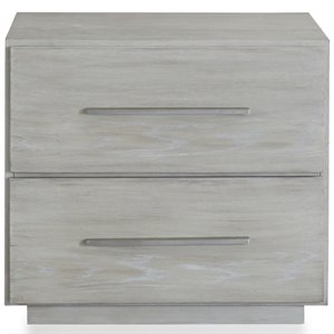modus destination 2 drawer nightstand in cotton gray
