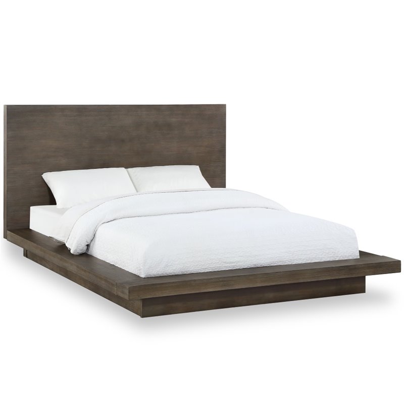 Modus Melbourne California King Panel Bed in Rustic Dark Pine Cymax
