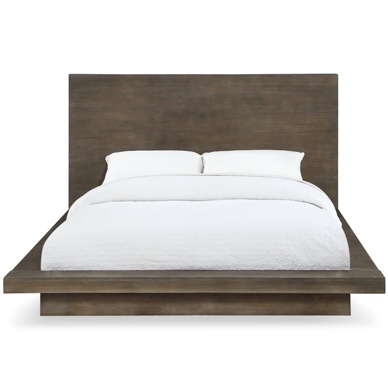 Modus Melbourne King Panel Bed In Rustic Dark Pine 8d64h7