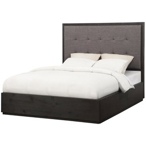 modus oxford tufted storage panel bed in basalt gray and dolphin