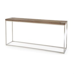 modus ace reclaimed wood console table in natural