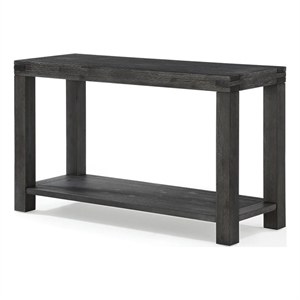 modus meadow solid wood console table in graphite