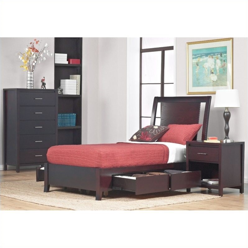 Modus Nevis Low Profile Storage Bed in Espresso NV23DX