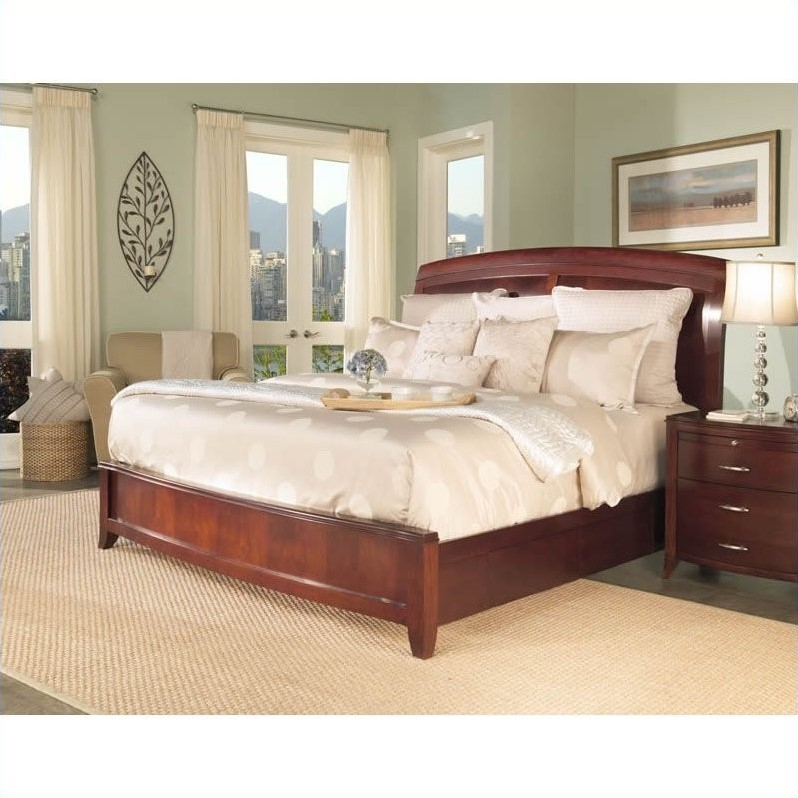 modus brighton wood storage bed in cinnamon 4 piece bedroom set