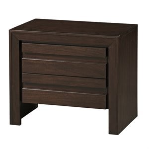modus element nightstand in chocolate brown