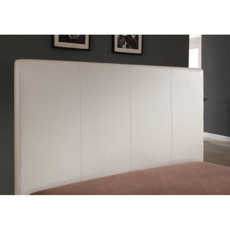 Modus Furniture Upholstered Panel Bed in Ivory 2XA7LX