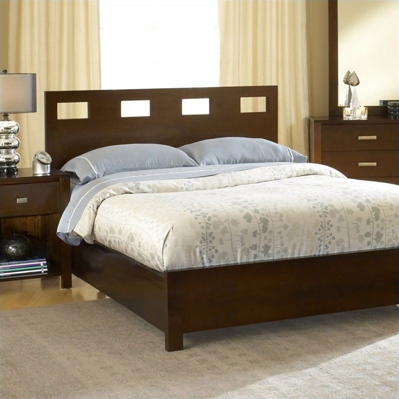 Modus Riva Twin Size Platform Bed In Chocolate Brown Rv26f3