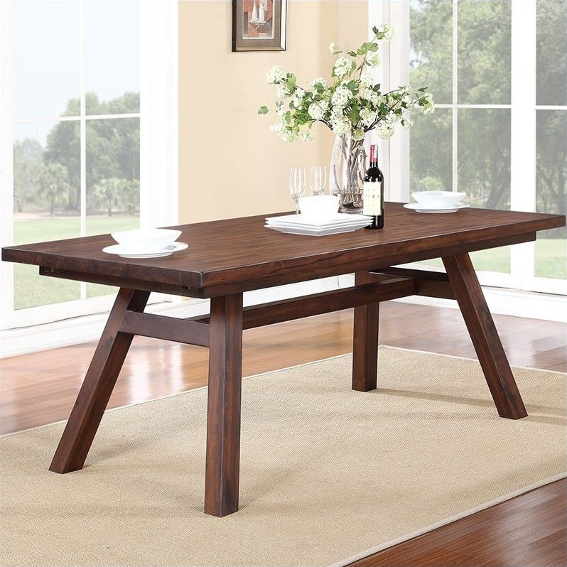 Modus Furniture Portland Extendable Dining Table in Walnut 7Z4861R