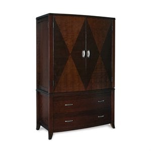 modus brighton tv wardrobe armoire in cinnamon brown