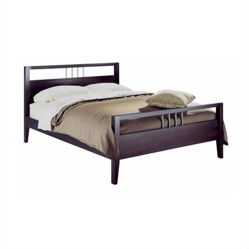 Modus Furniture Nevis Modern Platform Bed In Espresso Nev23