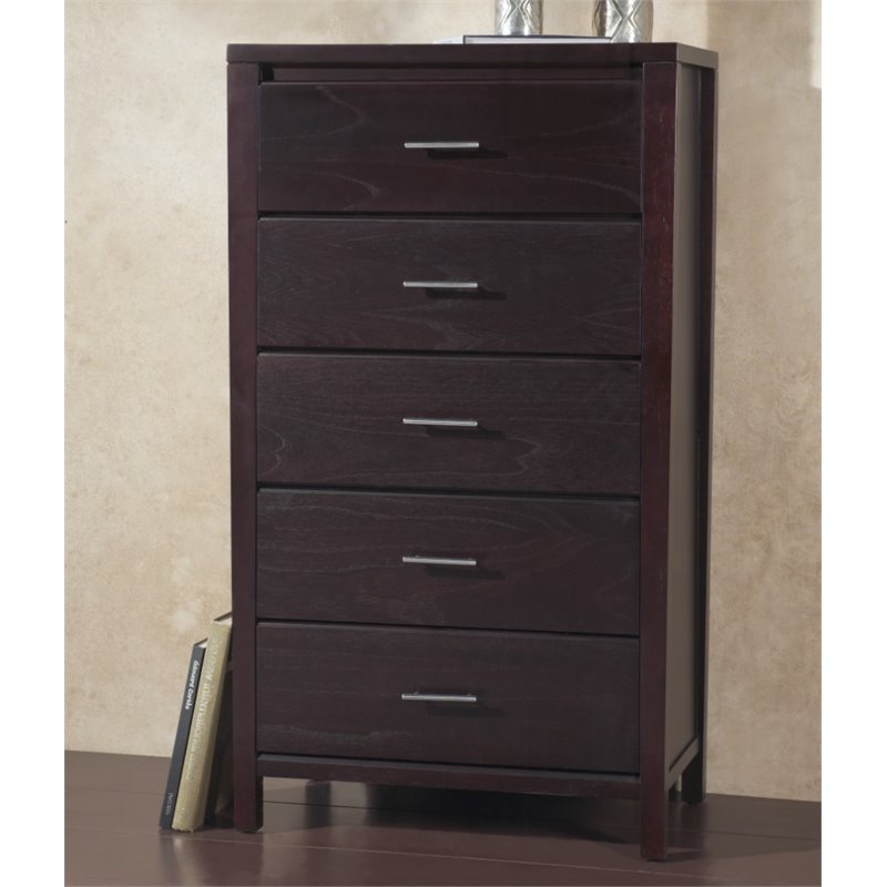 Modus Nevis 5 Drawer Chest in Espresso Finish