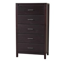 Modus Furniture Riva Five Drawer Chest in Chocolate Brown | Cymax 