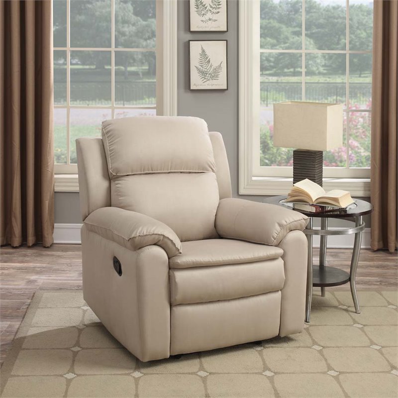 Lifestyle Solutions Aspen Relax-A-Lounger Recliner in Beige - RR-WBTWM2022