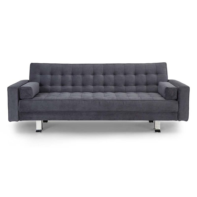 Lifestyle Solutions Nashville Convertible Sofa In Charcoal Gray Lifestyle Solutions Nashville Convertible Sofa In Charcoal Gray