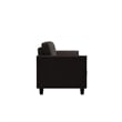 LifeStyle Solutions New Haven Sofa in Coffee Microfiber Upholstery
