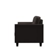 LifeStyle Solutions New Haven Loveseat in Coffee Microfiber Upholstery