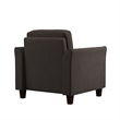 LifeStyle Solutions New Haven Chair in Coffee Microfiber Upholstery