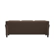 Lifestyle Solutions Harvard Sofa in Brown Microfiber Upholstery