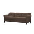 Lifestyle Solutions Harvard Sofa in Brown Microfiber Upholstery