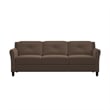 Lifestyle Solutions Harvard Sofa in Brown Microfiber Upholstery